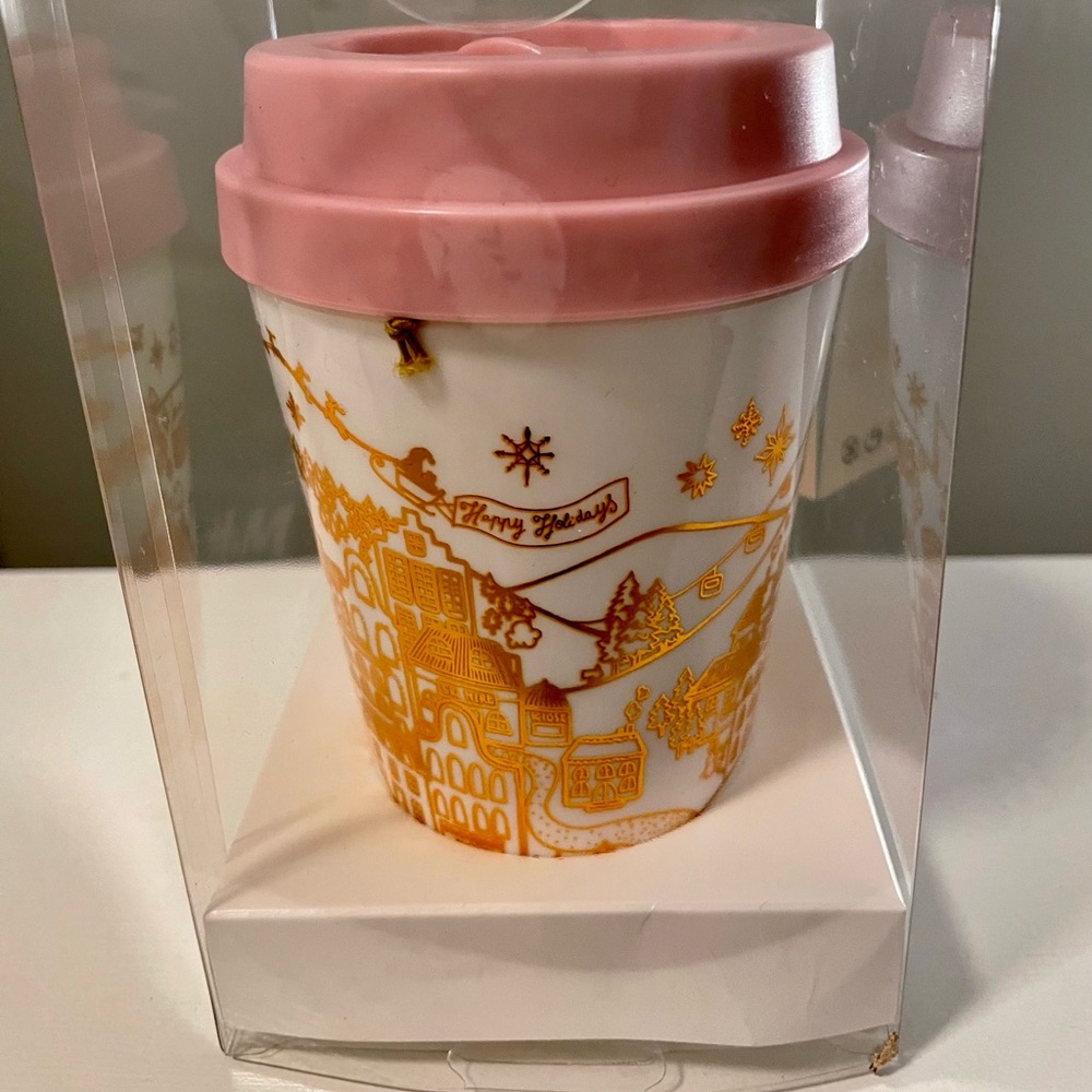 H&M Plastic Pink, Cream, and Gold Cup OS NWT - Picture 5 of 6